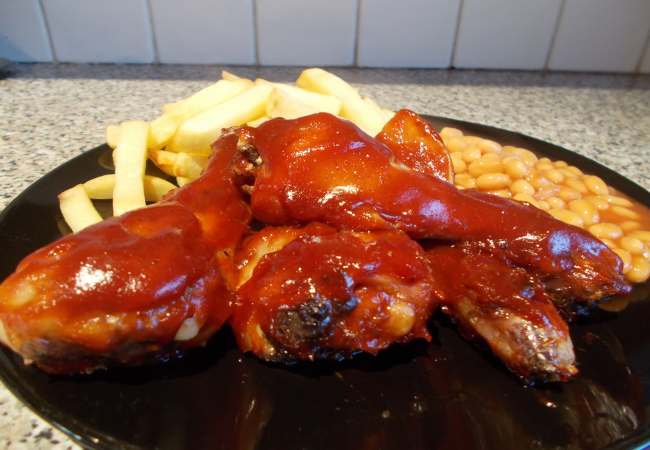Oven Baked BBQ Chicken Legs